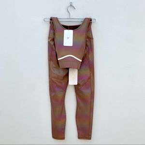 NWT Fabletics Iridescent legging and sports bra